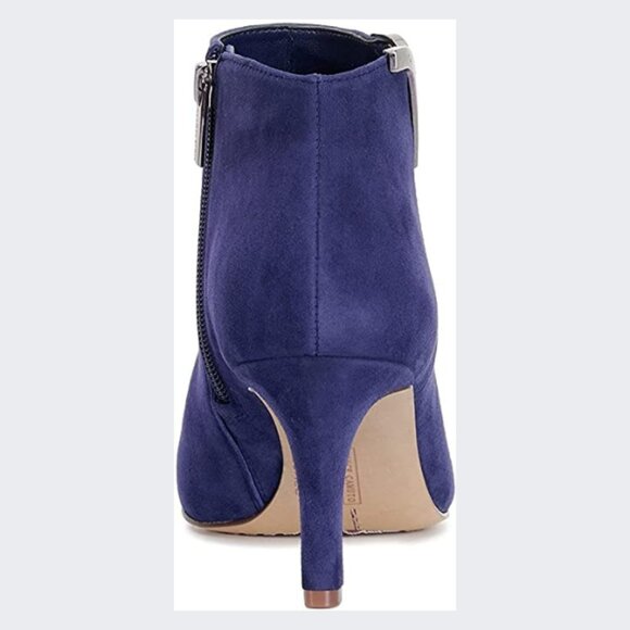 Vince Camuto Suede Booties, Dark Ultraviolet Blue, Size 9, 4 inch heel - Picture 8 of 8
